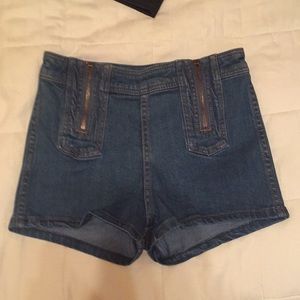Free People NWOT high waisted jean shorts